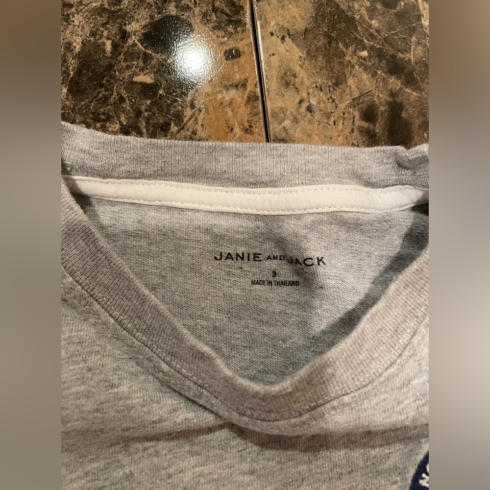 Janie & Jack Toddler Northern Lights Gray T-Shirt 3T - Picture 3 of 5